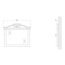 Зеркало BelBagno Primavera 100 BB45S/ACA Вишневый (Ciliegio)