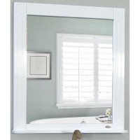 Зеркало 77х85 см белый глянец Atoll Милана