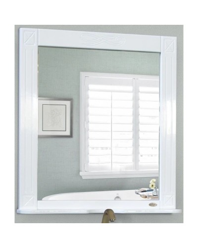 Зеркало 77х85 см белый глянец Atoll Милана