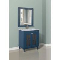 Зеркало 77х85 см синий Atoll Милана