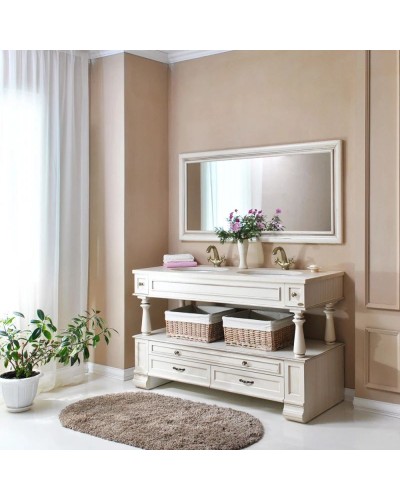 Зеркало 157х75 см слоновая кость состаренная Atoll Джулия