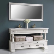 Зеркало 157х75 см слоновая кость серебряная патина Atoll Джулия