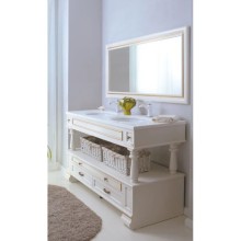 Зеркало 157х75 см слоновая кость золотая патина Atoll Джулия