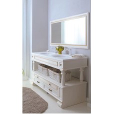 Зеркало 157х75 см слоновая кость золотая патина Atoll Джулия