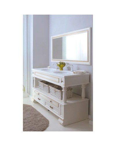 Зеркало 157х75 см слоновая кость золотая патина Atoll Джулия