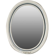 Зеркало 74х96 см слоновая кость состаренная синяя патина Atoll Флоренция