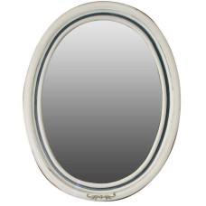 Зеркало 74х96 см слоновая кость состаренная синяя патина Atoll Флоренция