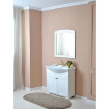 Зеркало 78х85 см белый матовый Atoll Палермо