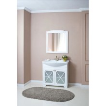 Зеркало 78х85 см белый матовый Atoll Палермо