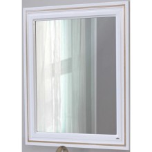 Зеркало 78х90 см белый глянец золотая патина Atoll Мальта