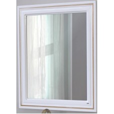 Зеркало 78х90 см белый глянец золотая патина Atoll Мальта