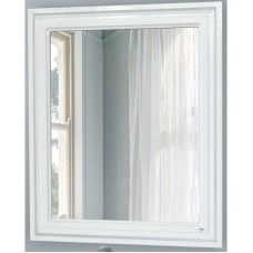 Зеркало 78х90 см белый глянец серебряная патина Atoll Мальта