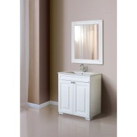 Зеркало 78х90 см белый глянец Atoll Мальта