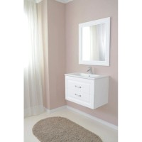 Зеркало 78х90 см белый матовый Atoll Валери