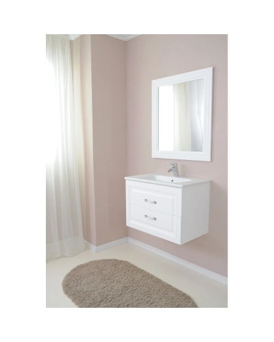 Зеркало 78х90 см белый матовый Atoll Валери