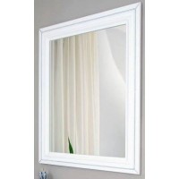 Зеркало 78х90 см белый матовый серебряная патина  Atoll Валери