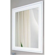 Зеркало 78х90 см белый матовый серебряная патина  Atoll Валери