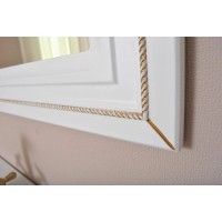 Зеркало 78х90 см белый матовый золотая патина Atoll Валери