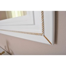 Зеркало 78х90 см белый матовый золотая патина Atoll Валери