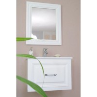 Зеркало 60,5х72,5 см белый матовый Atoll Валери