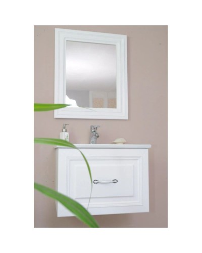 Зеркало 60,5х72,5 см белый матовый Atoll Валери