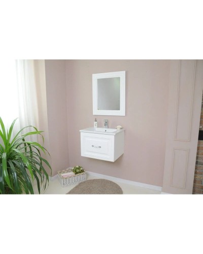 Зеркало 60,5х72,5 см белый матовый Atoll Валери