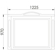 Зеркало 122,5х97 см scuro Atoll Верона