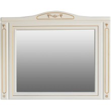 Зеркало 122,5х97 см слоновая кость золотая патина Atoll Верона