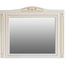 Зеркало 122,5х97 см слоновая кость золотая патина Atoll Верона