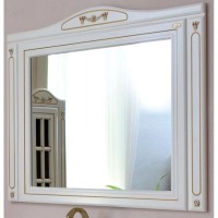 Зеркало 122,5х97 см слоновая кость золотая патина Atoll Верона