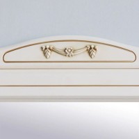 Зеркало 122,5х97 см слоновая кость золотая патина Atoll Верона