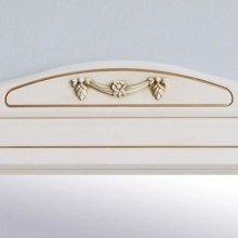 Зеркало 122,5х97 см слоновая кость золотая патина Atoll Верона