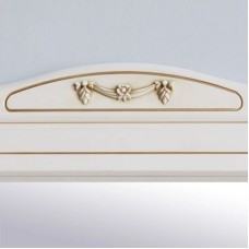 Зеркало 122,5х97 см слоновая кость золотая патина Atoll Верона