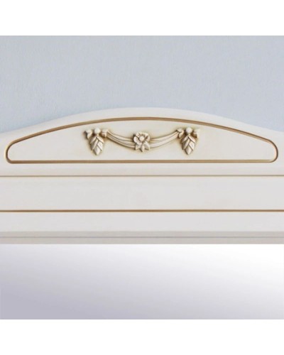 Зеркало 122,5х97 см слоновая кость золотая патина Atoll Верона