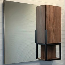 Зеркало со шкафом Comforty Равенна Лофт-90 00-00006656 Дуб тёмно-коричневый