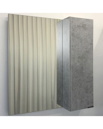 Зеркало со шкафом Comforty Осло 80 00-00006508 Бетон светлый