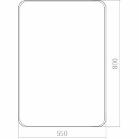 Зеркало Creto Terra notte 55 17-550800TN Черное