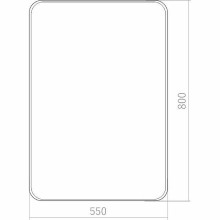 Зеркало Creto Terra notte 55 17-550800TN Черное