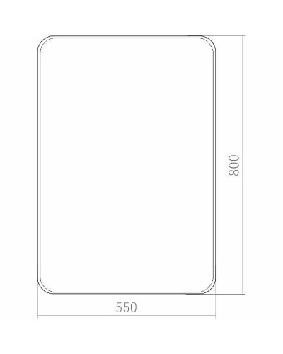 Зеркало Creto Terra notte 55 17-550800TN Черное