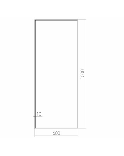 Зеркало Creto Dea 60 23-6001500D Белое