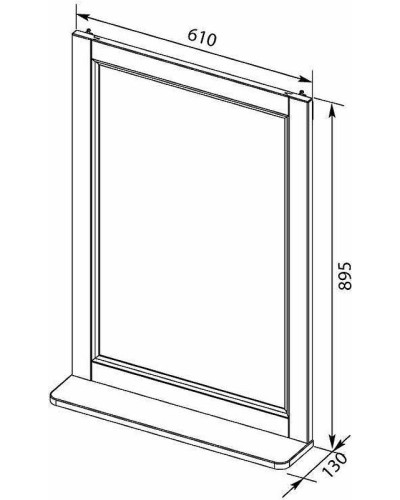Зеркало Aquanet Бостон М 60 209675 Белое