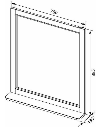 Зеркало Aquanet Бостон М 80 209676 Белое