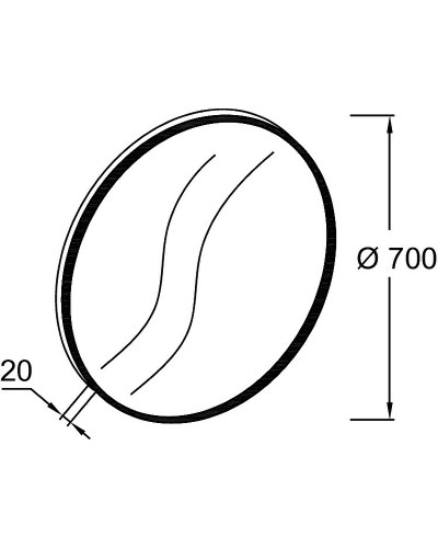 Зеркало Jacob Delafon Odeon Rive Gauche 70 EB1177-F30 Белый сатин