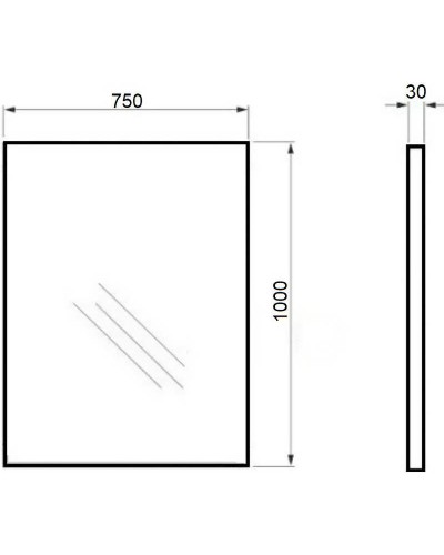 Зеркало Orange Capri 75 OCN-75ZS Орех