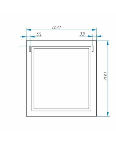 Зеркало Эстет Bali Classic 65 ФР-00002154 Белое