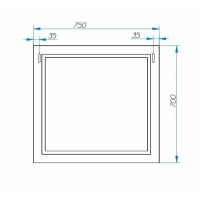 Зеркало Эстет Bali Classic 75 ФР-00002234 Белое