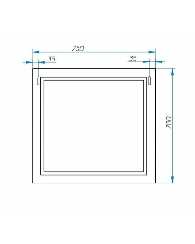 Зеркало Эстет Bali Classic 75 ФР-00002234 Белое