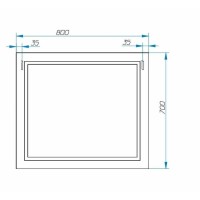 Зеркало Эстет Bali Classic 80 ФР-00002235 Белое