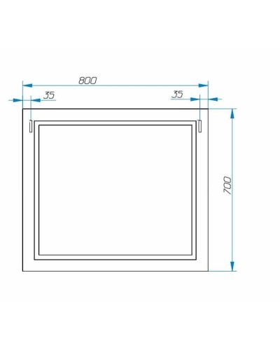 Зеркало Эстет Bali Classic 80 ФР-00002235 Белое
