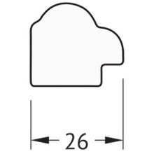 Зеркало 48х138 см витая бронза Evoform Definite BY 1062